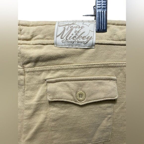 Vintage Disney Mickey Mouse Embroidered Pants Size M | 100% Cotton | Y2K Casual - Picture 5 of 8